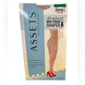 ASSETS by Sara Blakely SPANX High Waist Mid Thigh Shaper Nude Size 3 155-180 LBS